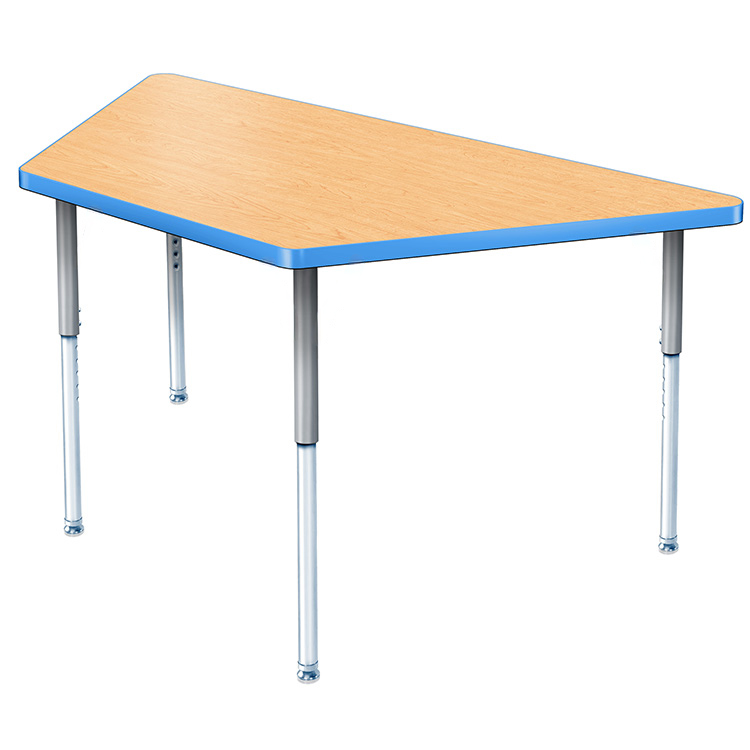 Flash Furniture 25''W x 45''L Trapezoid OAKGY Laminate Activity Table purchases - Standard