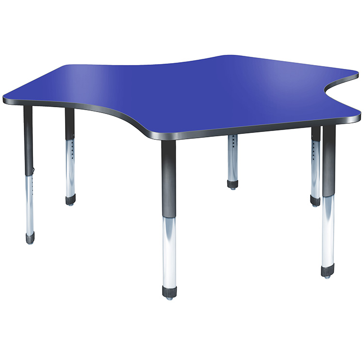 Delta Adjustable Single Student Desk with AERO Legs - Allied Quick Ship